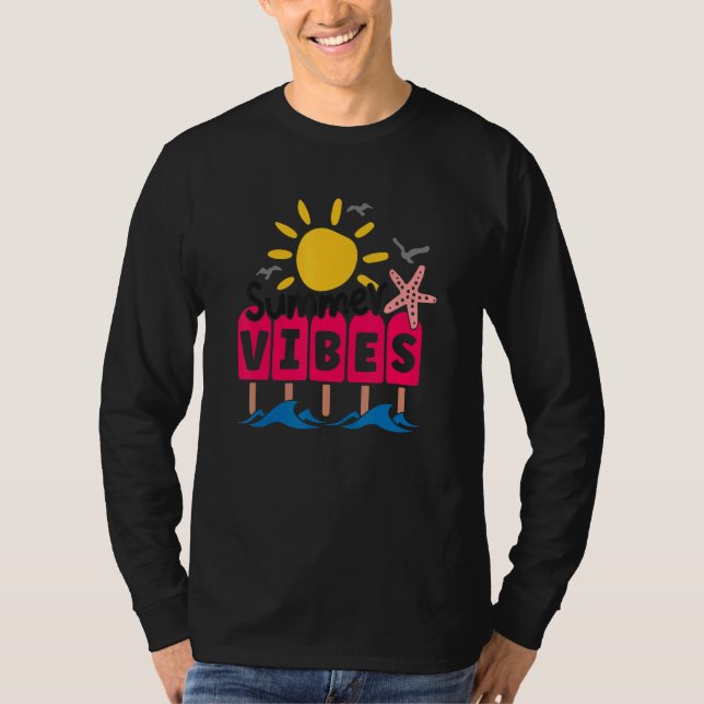 Summer Vibes Hallo Sommerurlaub 2 T-Shirt (Vorderseite)