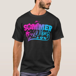 Summer Vibes Hello Summer Sunset Beach Summer Vaca T-Shirt