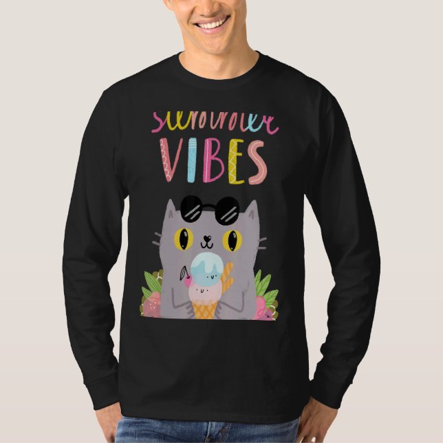 Summer Vibes Hello Summer Vibes Beach Time T-Shirt (Vorderseite)