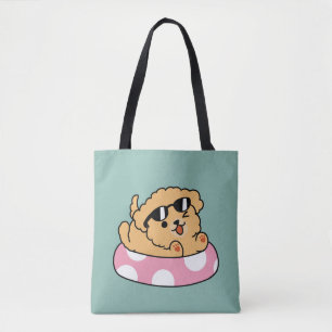 Summer Vibes Hund - Floating Welpe mit Sonnenbrill