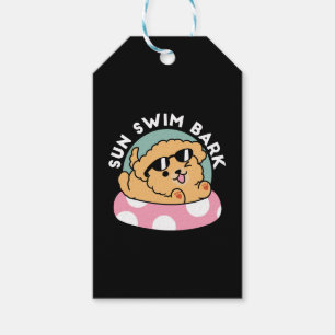 Summer Vibes Hund - Floating Welpe mit Sonnenbrill Geschenkanhänger