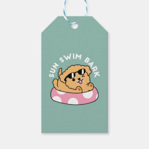 Summer Vibes Hund - Floating Welpe mit Sonnenbrill Geschenkanhänger