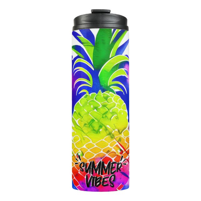SUMMER VIBES IN WATERCOLOR THERMOSBECHER (Vorderseite)