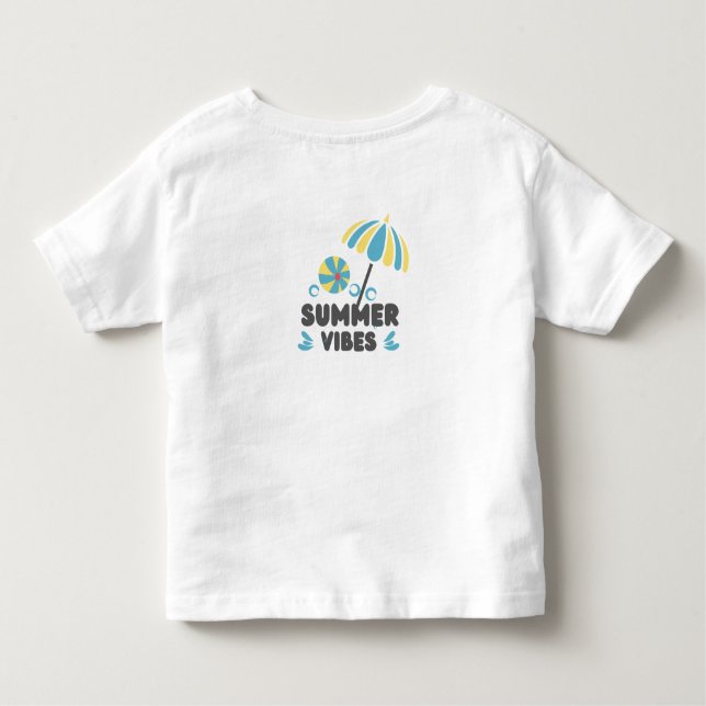 Summer Vibes Kleinkind T-shirt (Rückseite)