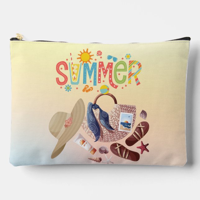 Summer Vibes Large Pouch Zubehörtasche (Vorderseite)