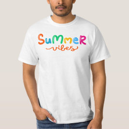 Summer Vibes Men White T-Shirt
