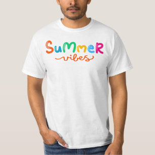 Summer Vibes Men White T-Shirt