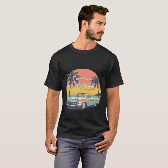 Summer Vibes Mens T - Shirt Cooles Lässiges Gesche (Vorne ganz)
