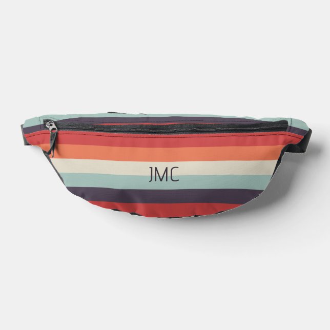 Summer Vibes Mit Monogramm Stripe Muster Bauchtasche (Ablage )
