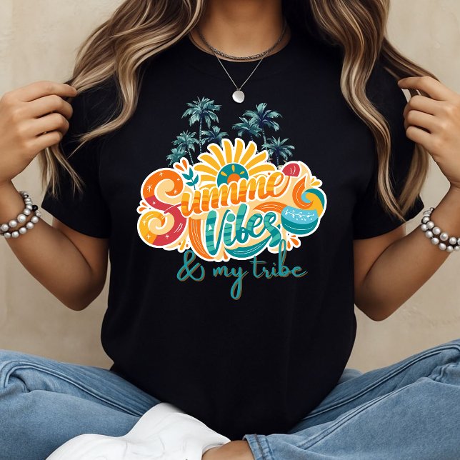 Summer Vibes & my tribe T-Shirt (Von Creator hochgeladen)