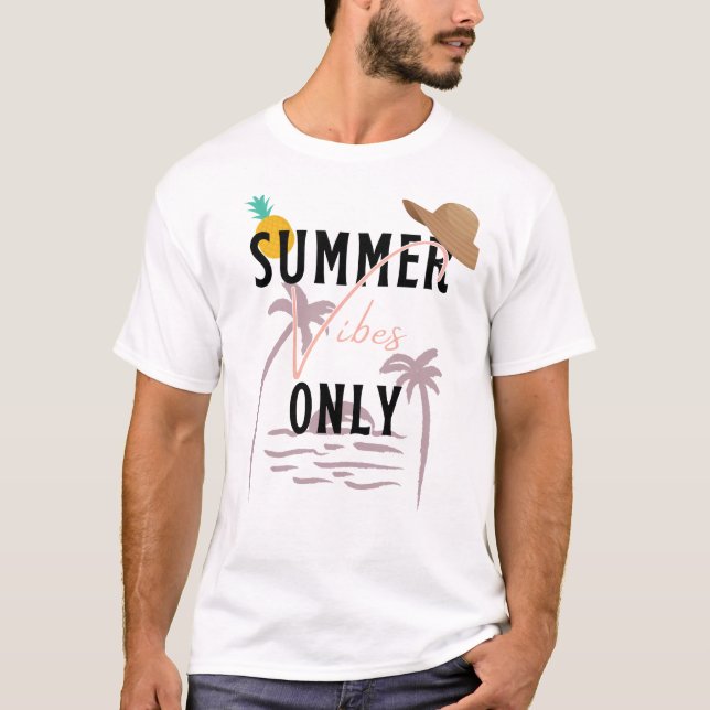 Summer Vibes Only Beach T-Shirt (Vorderseite)