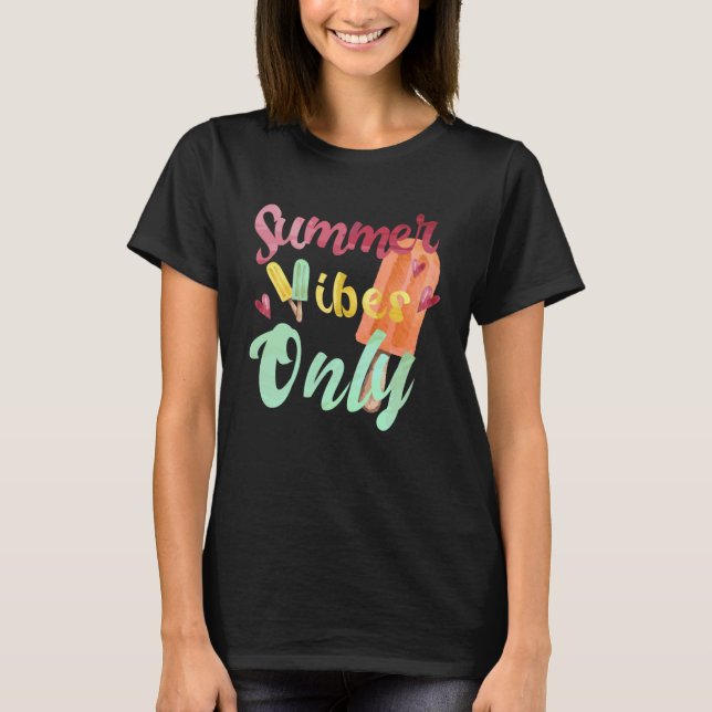 Summer Vibes only Summer Obsteis Creme Melon Lem T-Shirt (Vorderseite)