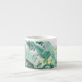 Summer Vibes Palm Blätter Espresso Kaffee Tasse