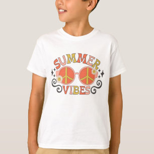 Summer Vibes Peace Sonnenbrille T-Shirt