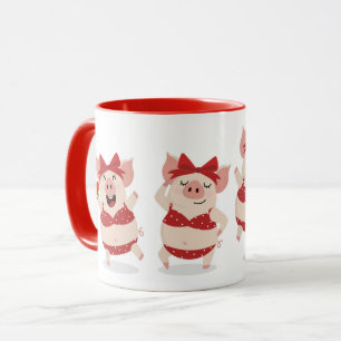 Summer Vibes Pigs in Bikinis Tasse