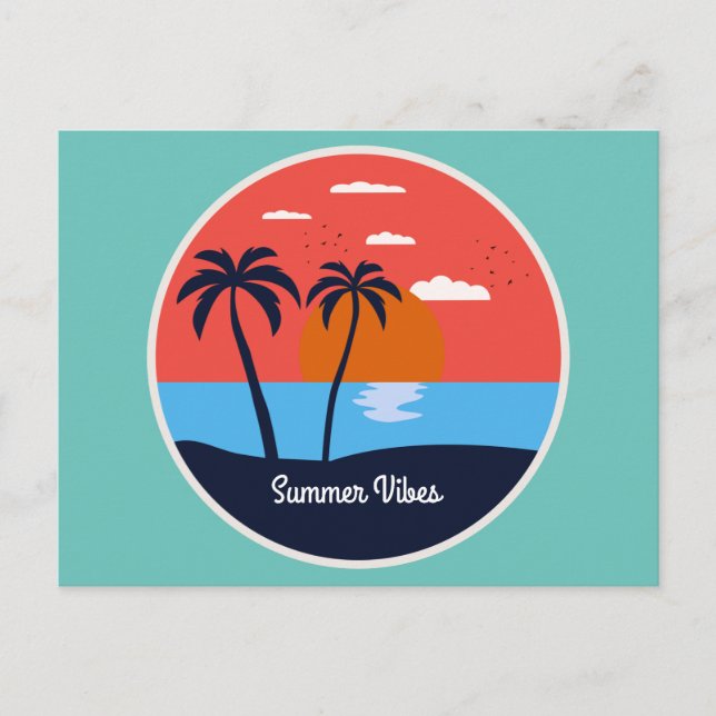 Summer Vibes Postkarte (Vorderseite)