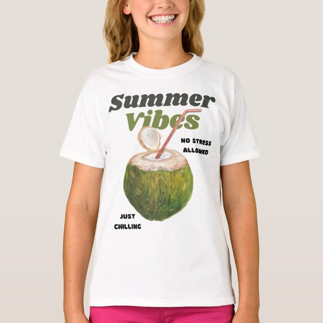 Summer Vibes Retro T-Shirt (Vorderseite)