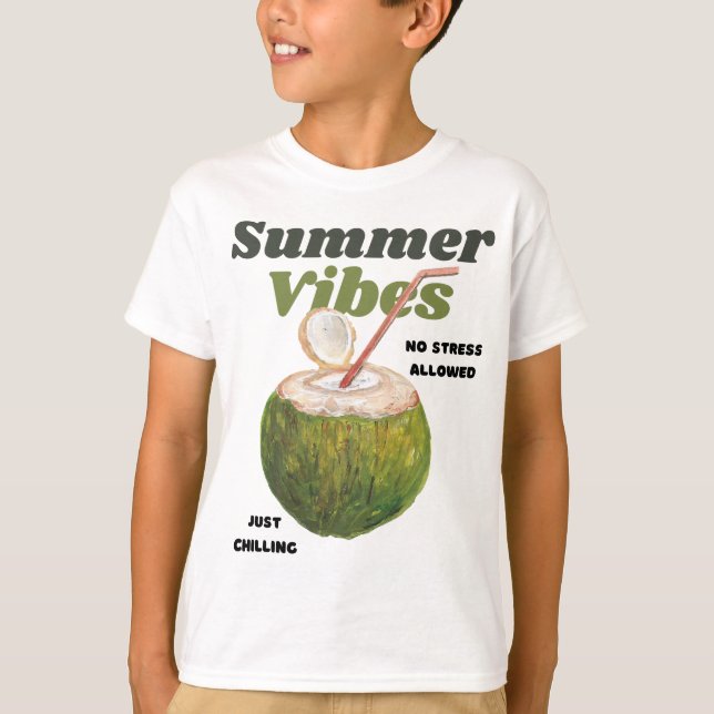 Summer Vibes Retro T-Shirt (Vorderseite)
