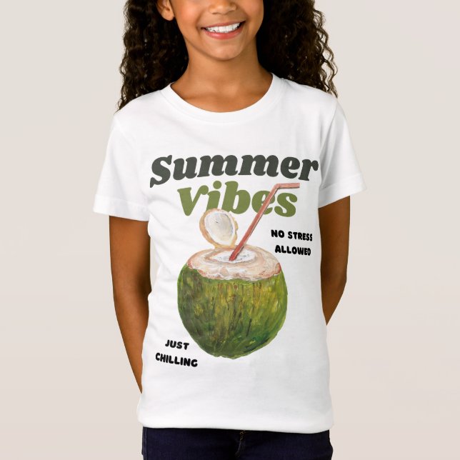 Summer Vibes Retro T-Shirt (Vorderseite)