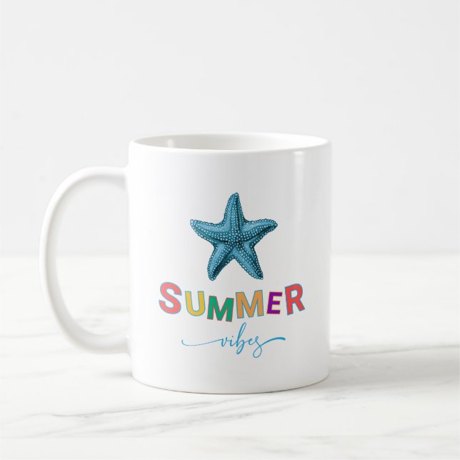 Summer Vibes Starfish Kaffeetasse (Links)