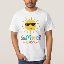 Summer Vibes Sun Men White