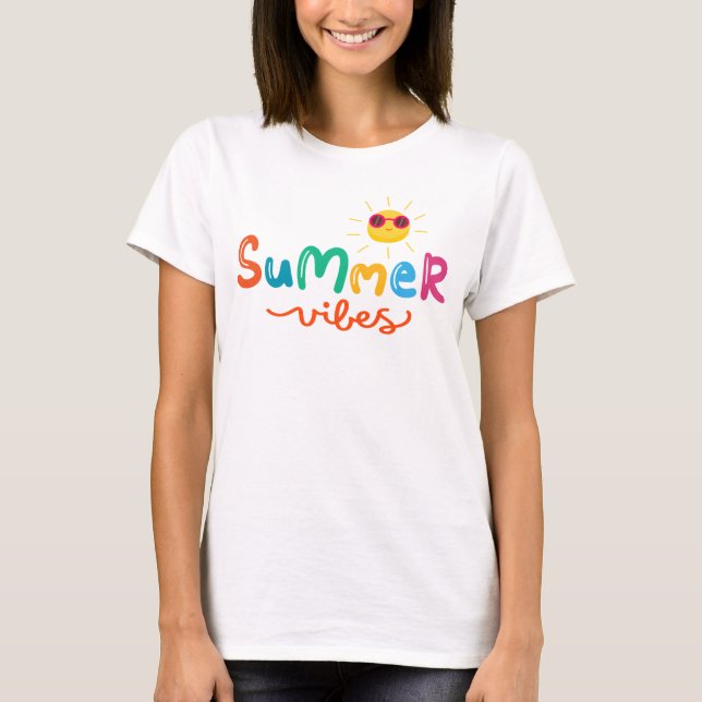 Summer Vibes Sun Women's T-Shirt (Vorderseite)