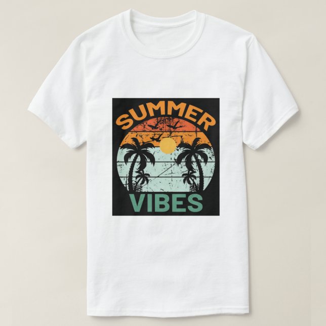 "Summer vibes" T-Shirt (Design vorne)