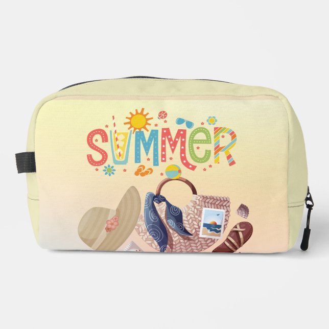 Summer Vibes Toilettenbeutel Waschbeutel (Vorderseite)