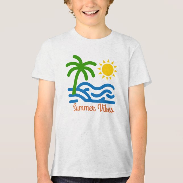 Summer Vibes Tri-Blend Shirt (Vorderseite)