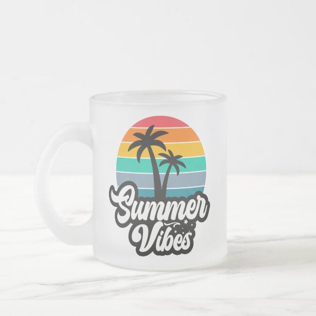 Summer Vibes Tropical Lake Scene-32922 Mattglastasse (Links)