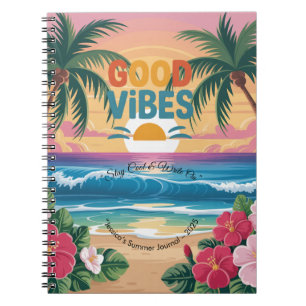 Summer Vibes Tropical Notebook Notizblock