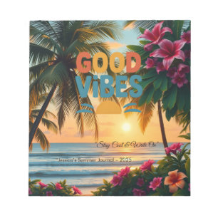 Summer Vibes Tropical Notebook Notizblock