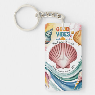 Summer Vibes Tropical Notebook Schlüsselanhänger