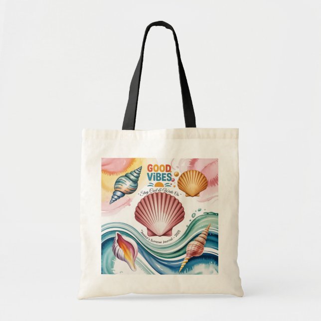 Summer Vibes Tropical Notebook Tragetasche (Vorne)