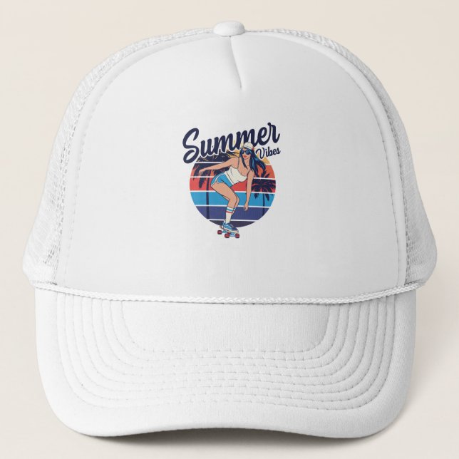Summer Vibes Truckerkappe (Vorderseite)