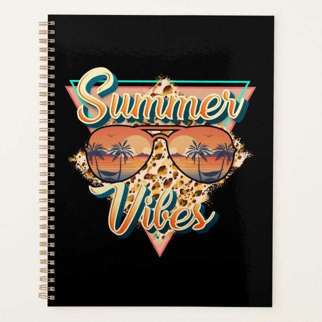 Summer Vibes | Vintage Sonnenbrille | Beach Sunset Planer (Vorderseite)