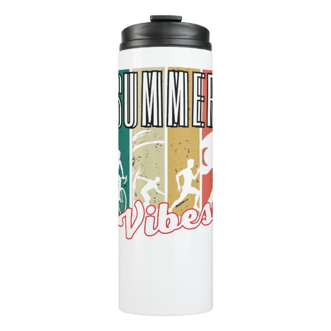 Summer Vibes.w Thermosbecher (Vorderseite)