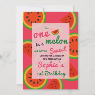 Summer Vibes Watermelon Party laden Einladung