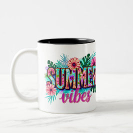 Summer Vibes Zweifarbige Tasse