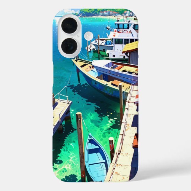 Summer Village Coastal Anime Case-Mate iPhone Hülle (Rückseite)