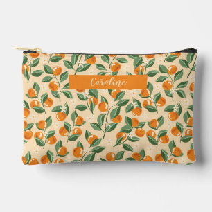 Summer Vintag Orange Boho Frucht Personalisiert Zubehörtasche
