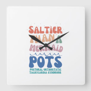 Summer Wall Clock Quadratische Wanduhr