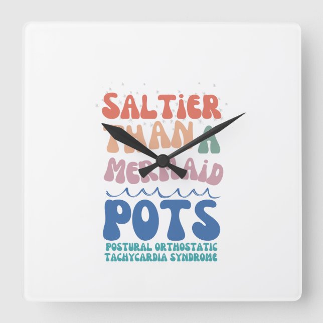Summer Wall Clock Quadratische Wanduhr (Vorderseite)