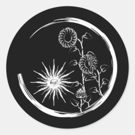 Summer Wappen Runder Aufkleber