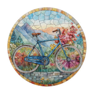 Summer Wassercolor Art Cutting Board Schneidebrett
