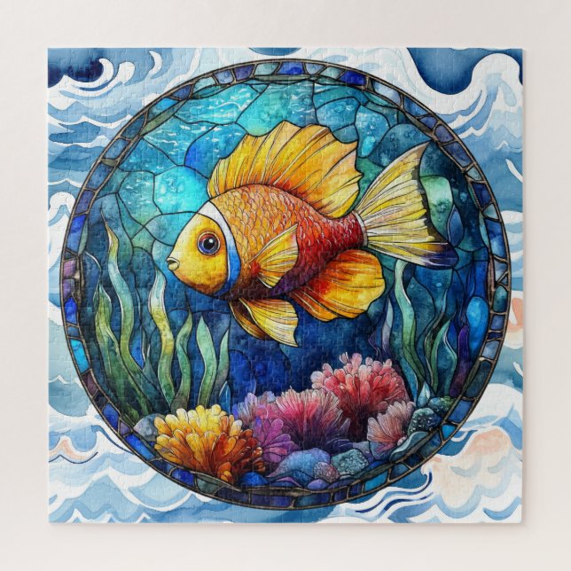 Summer Watercolor Art Puzzle (Vertikal)