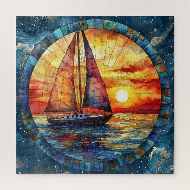 Summer Watercolor Art Puzzle (Vertikal)