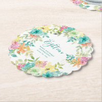 Summer Watercolor Floral Custom 18. Geburtstag