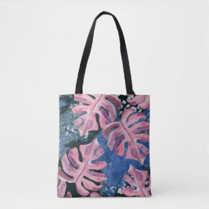 Summer Watercolor Tropical Grunge Pattern