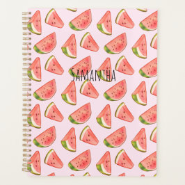Summer Watercolor Watermelon Planer